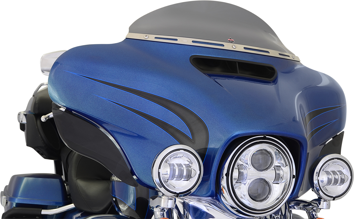 Klock Werks Flare® Windshield - 5" - Dark Smoke - '14-'25 FLH
