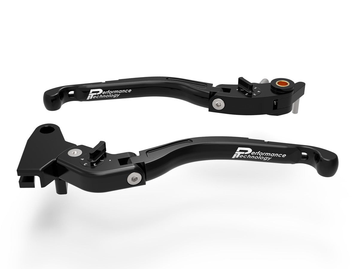 Ducabike DBK LEA14 Brake / Clutch Adjustable Levers Eco GP 2 - BLACK-BLACK