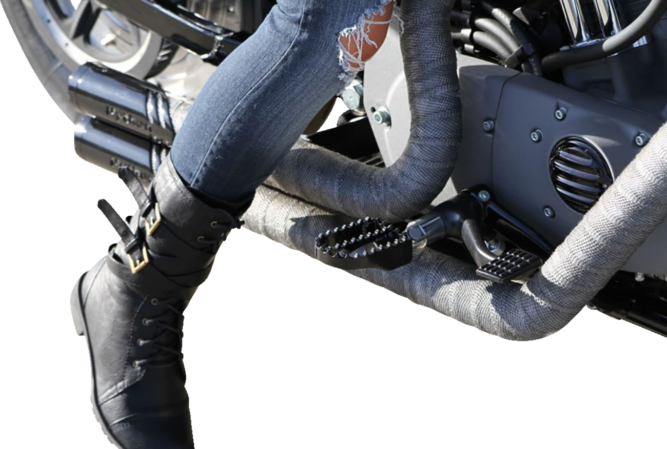 Burly Brand MX Foot Pegs - Driver/Passenger - Black