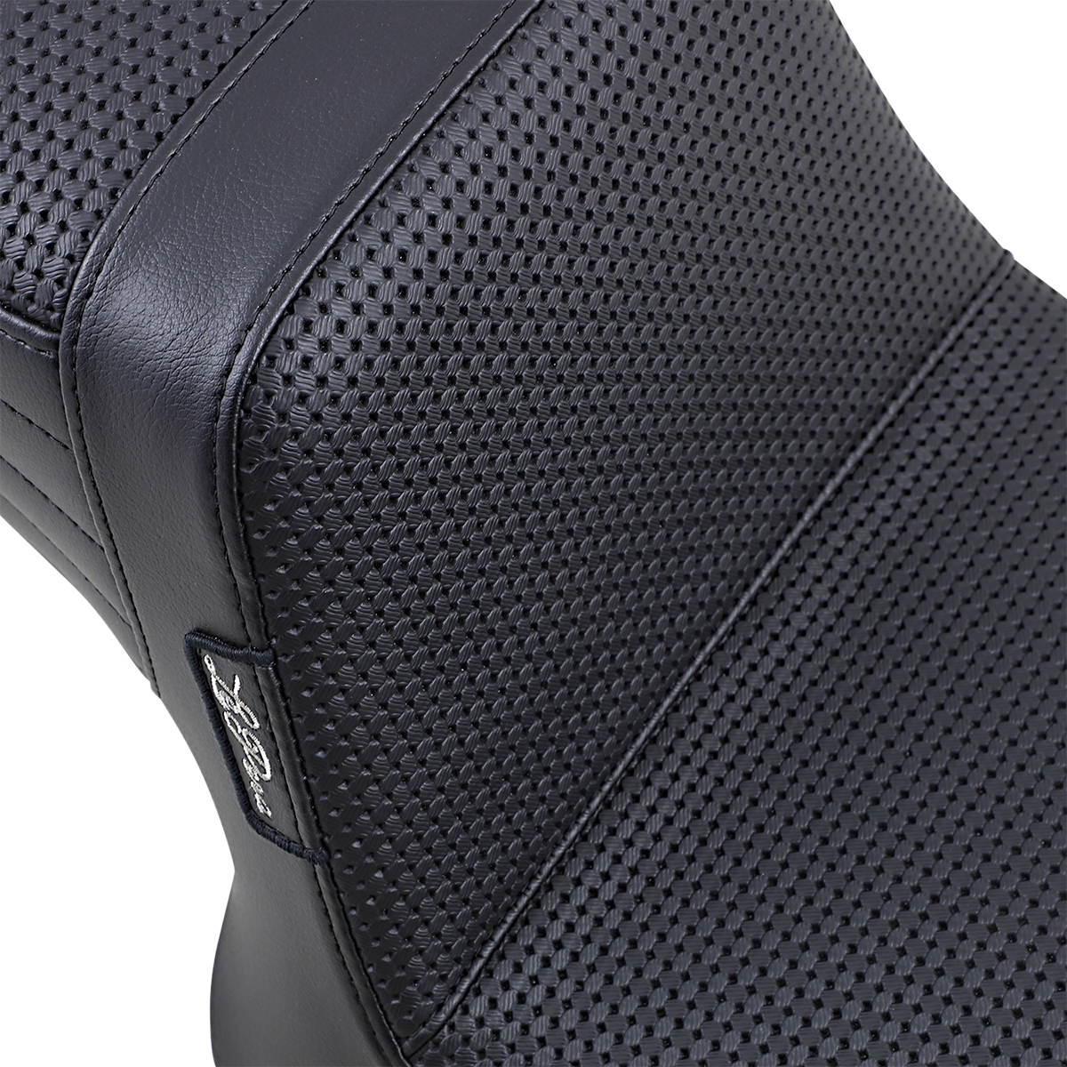 Le Pera Tailwhip Seat - Basketweave - Black - FXR '82-'94
