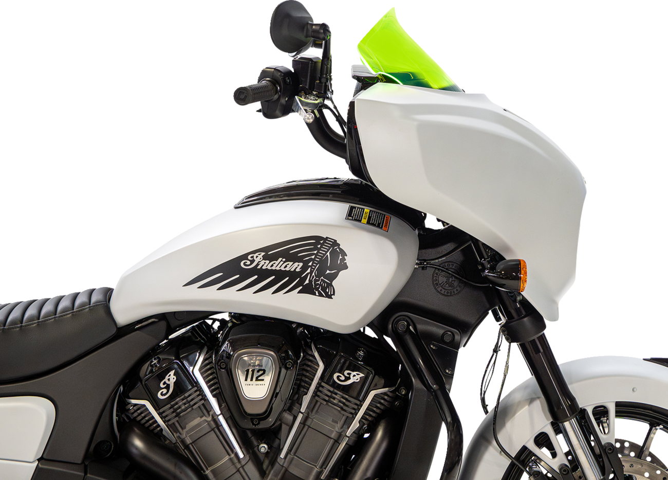 Klock Werks Windshield - 9" - Green Ice - Chieftain PowerPlus/Roadmaster PowerPlus