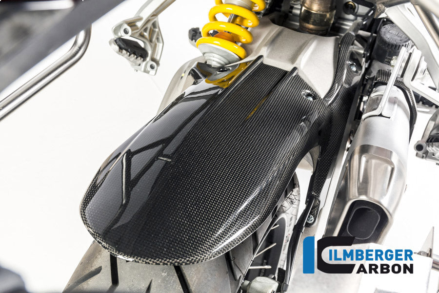 Ilmberger Carbon Rear Hugger Including Upper Chain Guard Ducati MTS 1200 2016 Enduro - Gloss