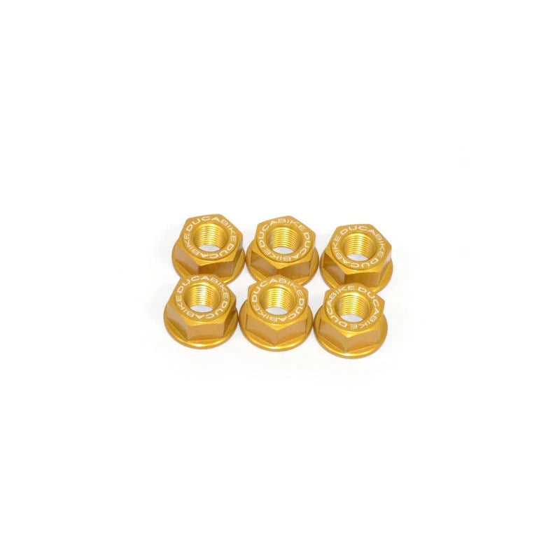 Ducabike DBK Lightweight Aluminum Sprocket Nut Set For Panigale V2 - Gold