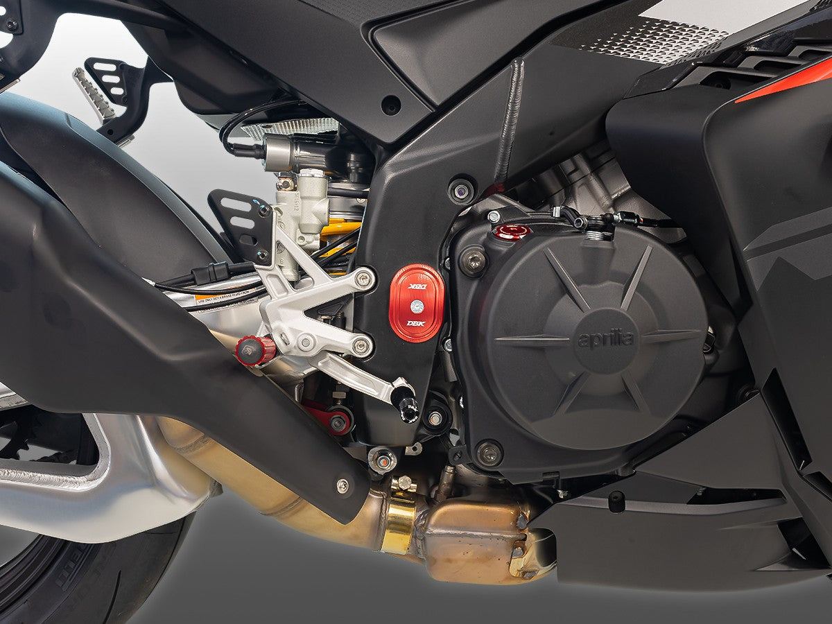 Ducabike DBK CNC Swingarm Pivot Caps Kit Aprilia RSV4