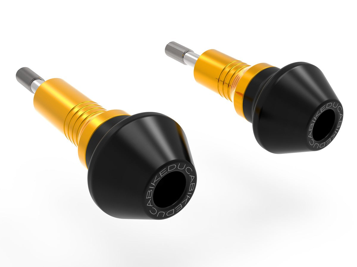 Ducabike DBK Frame Protections With Sliders Ducati Monster - BLACK-GOLD