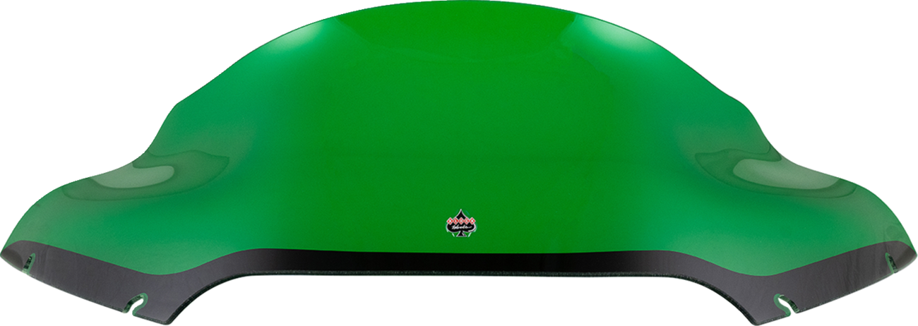 Klock Werks Kolor Flare® Windshield - 9" - Green - '15-'25 FLTR
