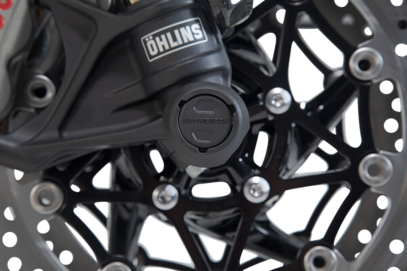 SW-Motech Axle Sliders - Front - Set - Triumph/Yamaha/Royal Enfield