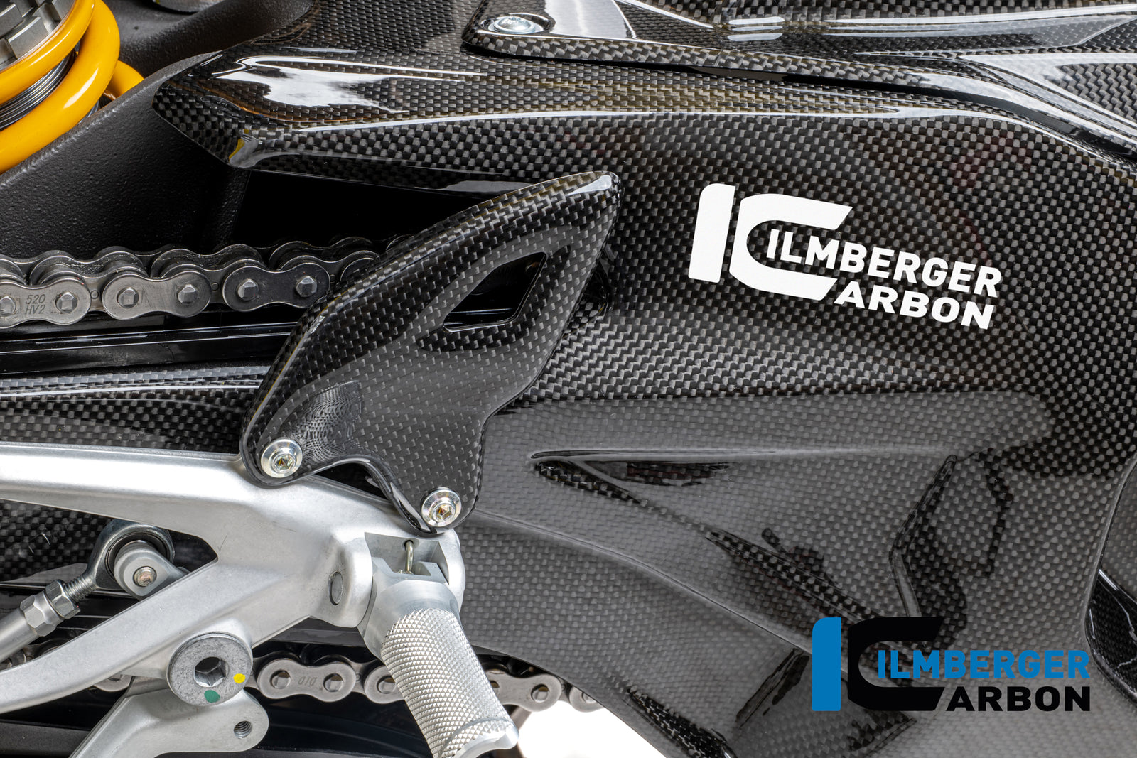 Ilmberger Carbon Heel Guard Left Ducati Panigale V4 2025 - Gloss / Plain