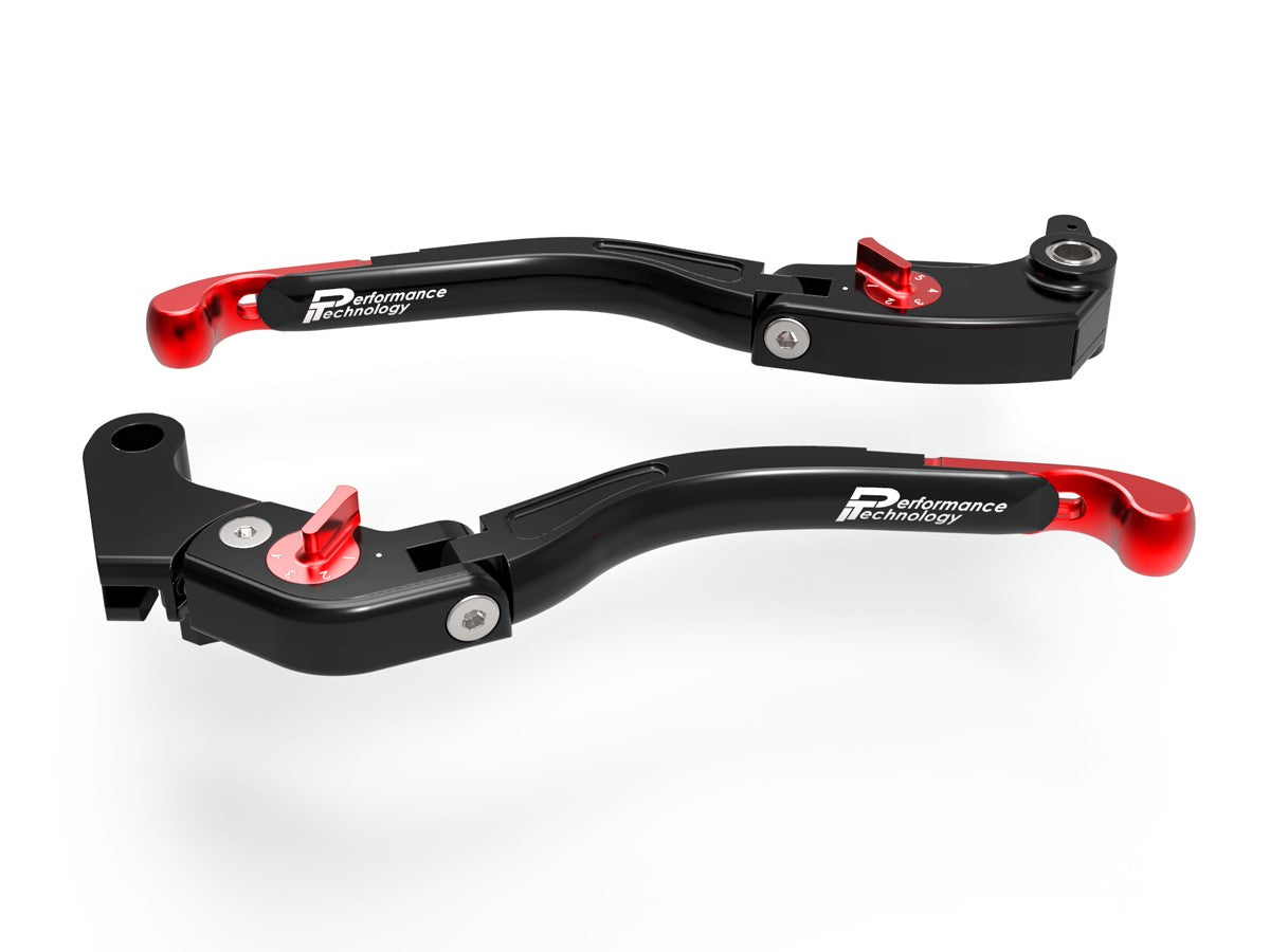 Ducabike DBK LEA11 Brake / Clutch Adjustable Levers Eco GP 2 - BLACK-RED