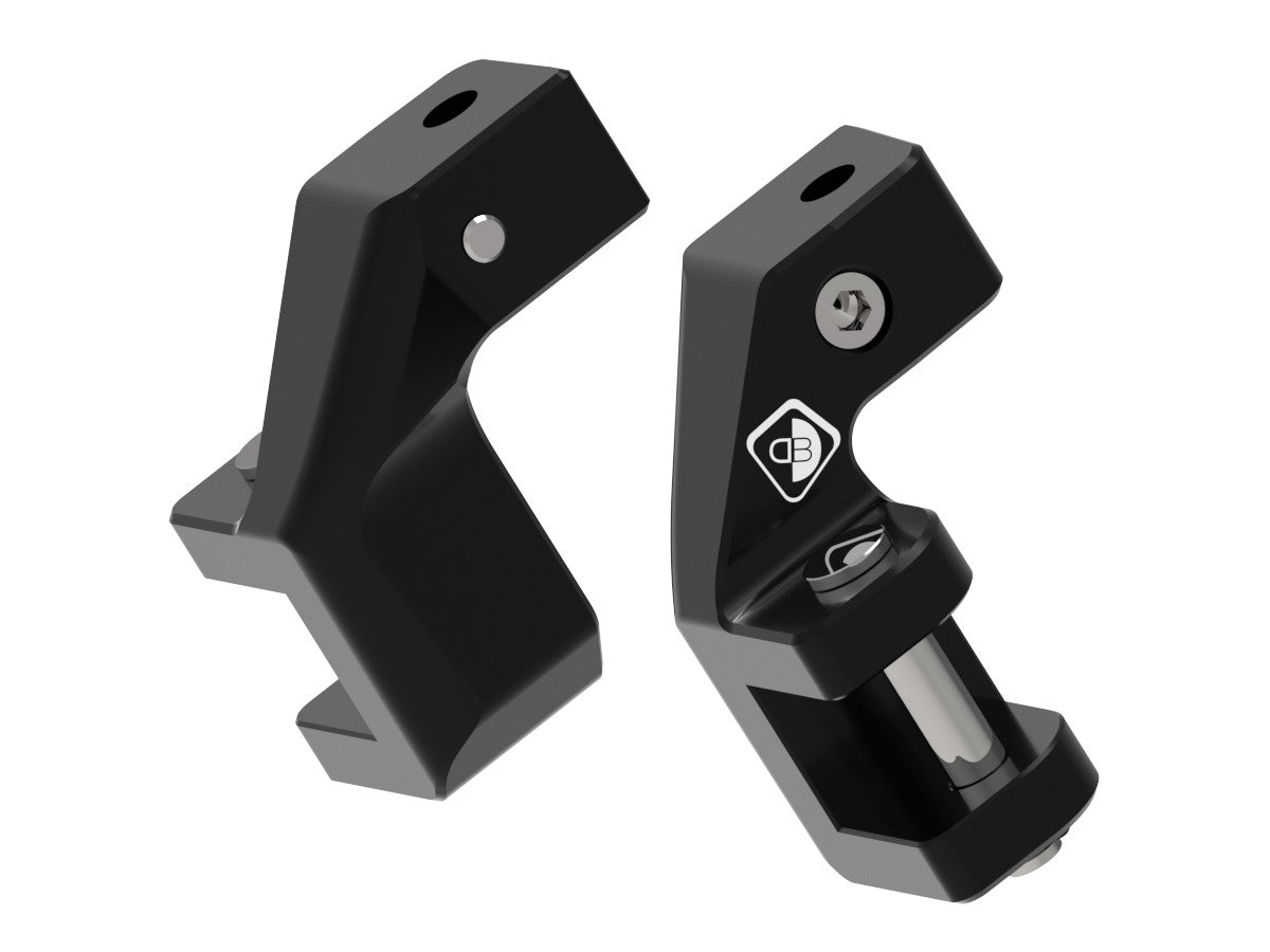Ducabike DBK Pap05 BMW R1300GS Passenger Footpeg Comfort Kit - BLACK