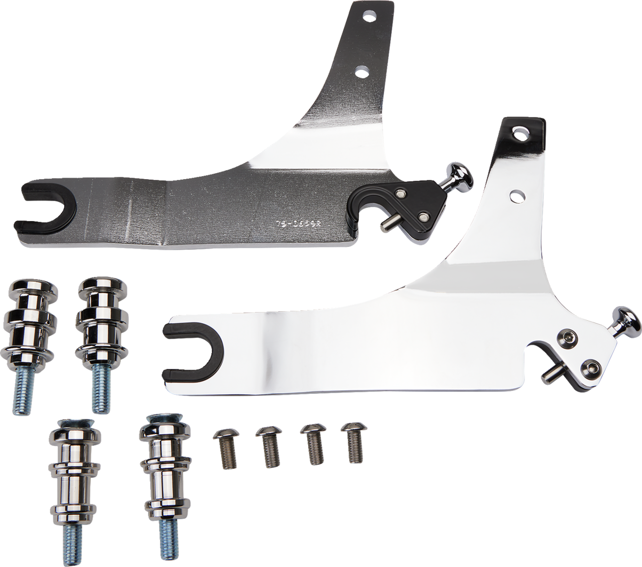 Cobra Backrest Kit - 14" - Chrome - FLSB