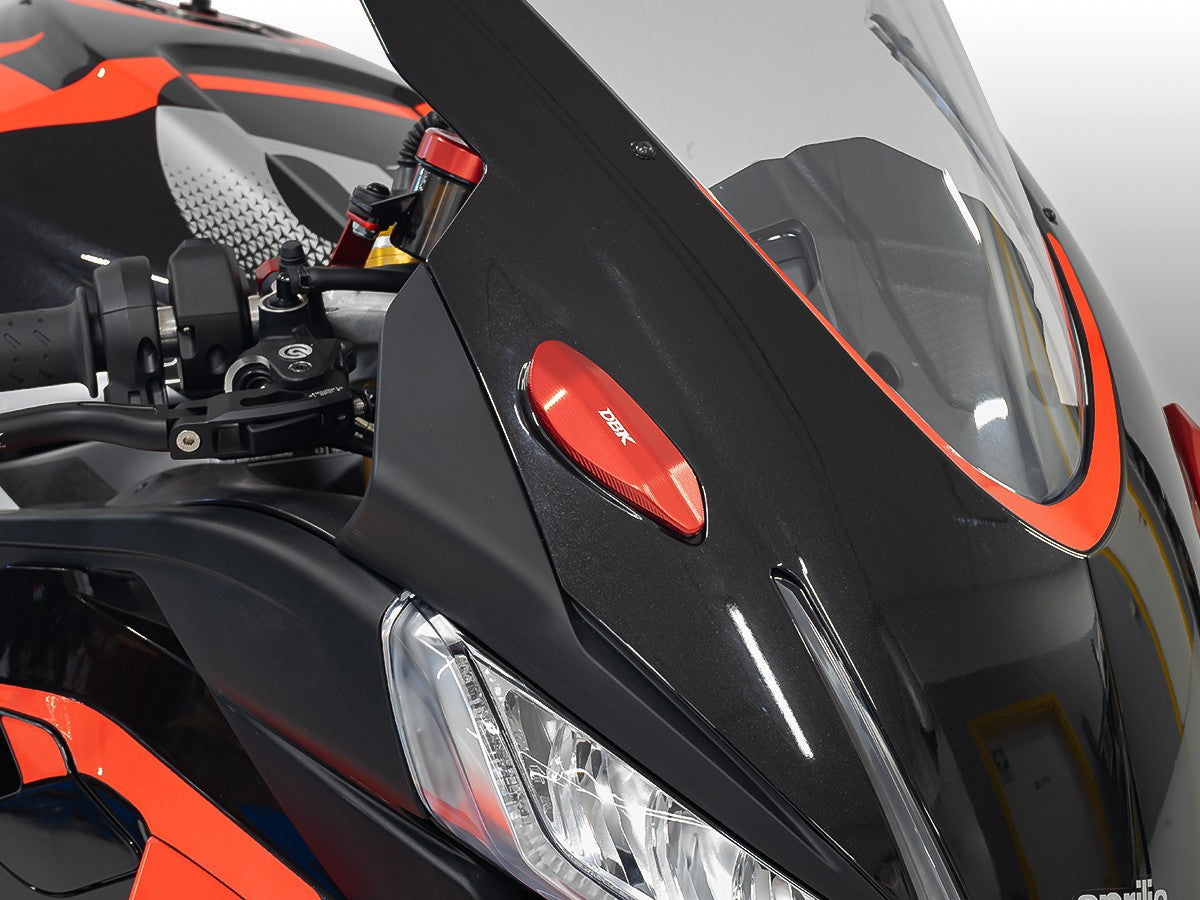 Ducabike DBK CNC Mirror Hole Cover Kit Aprilia RS660 / RSV4