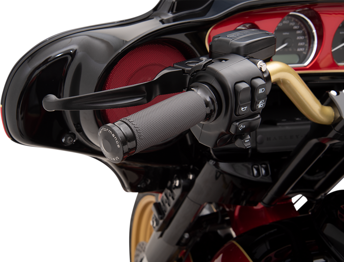 Performance Machine (PM) Contour Renthal Wrapped Grips - TBW - Black