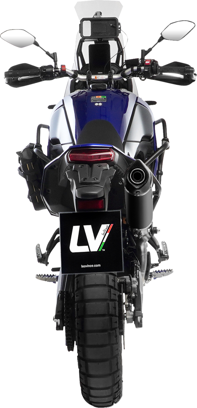 LeoVince LV One Evo Slip-On Muffler - High Mount - Black - Tenere 700