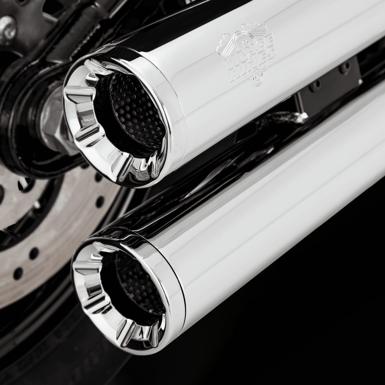 Vance & Hines Eliminator 300 Slip-On Mufflers - Chrome