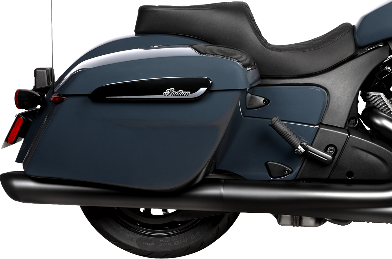 Drag Specialties Seats Freedom Seat - Vinyl - Double Diamond Black Stitch - Challenger '20-'25/Chieftain '25