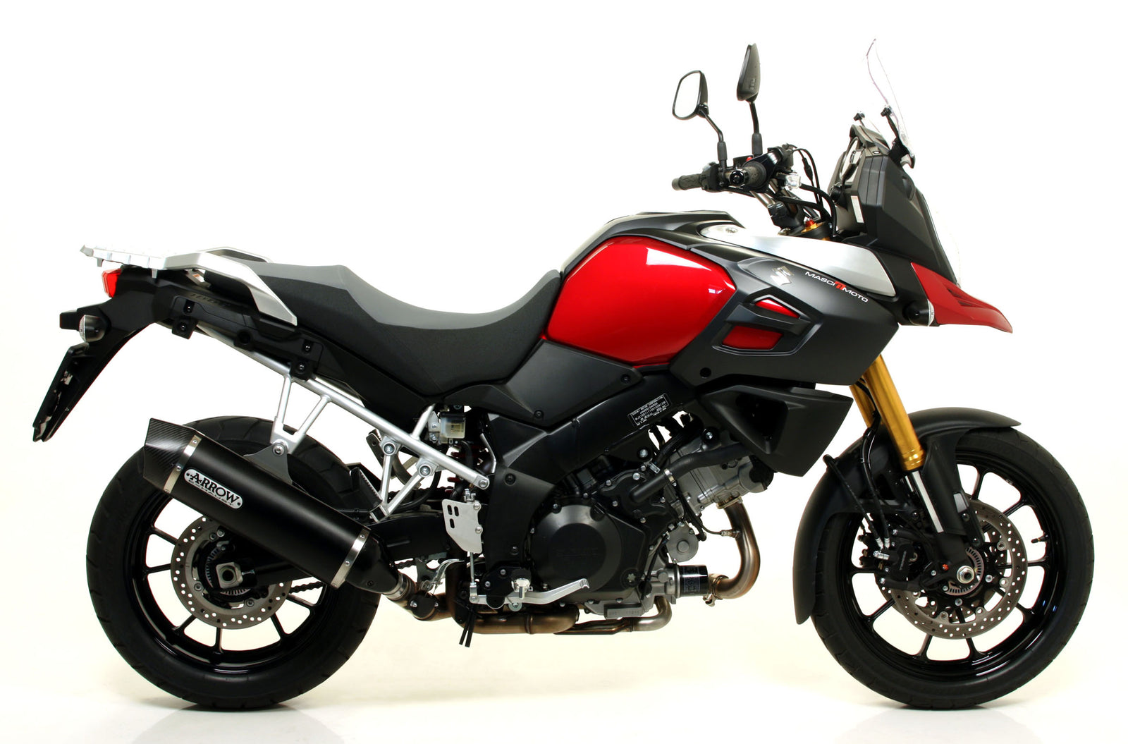 Maxi Race-Tech Aluminium Dark" Slip On With Carbon End Cap"