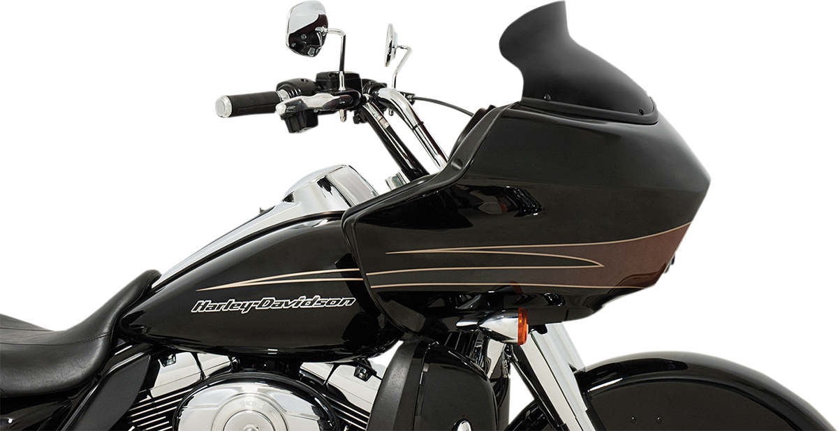 Memphis Shades Spoiler Windshield - 6-1/2" - Black - FLTR