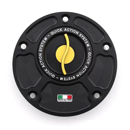 TWM Quick Action CNC Aluminum Gas Cap For Yamaha - TYPR.01 - Gold