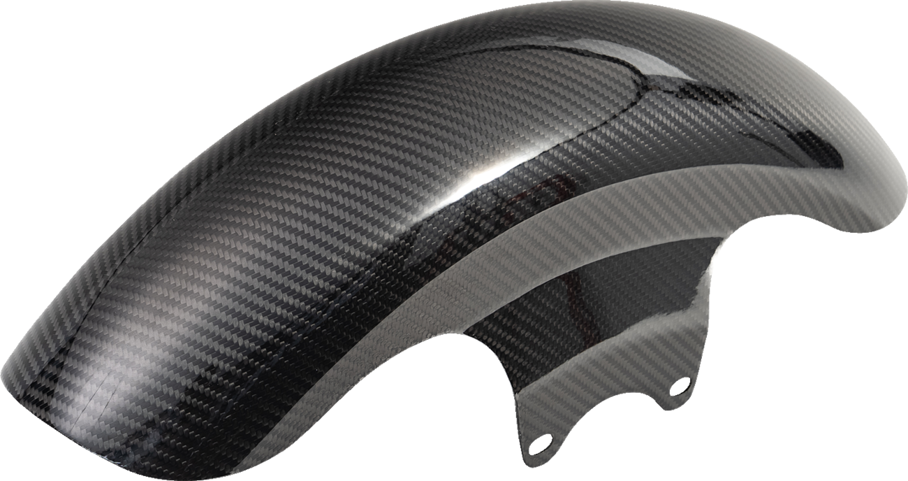 Slyfox Carbon Shorty Front Fender - Black / Gloss