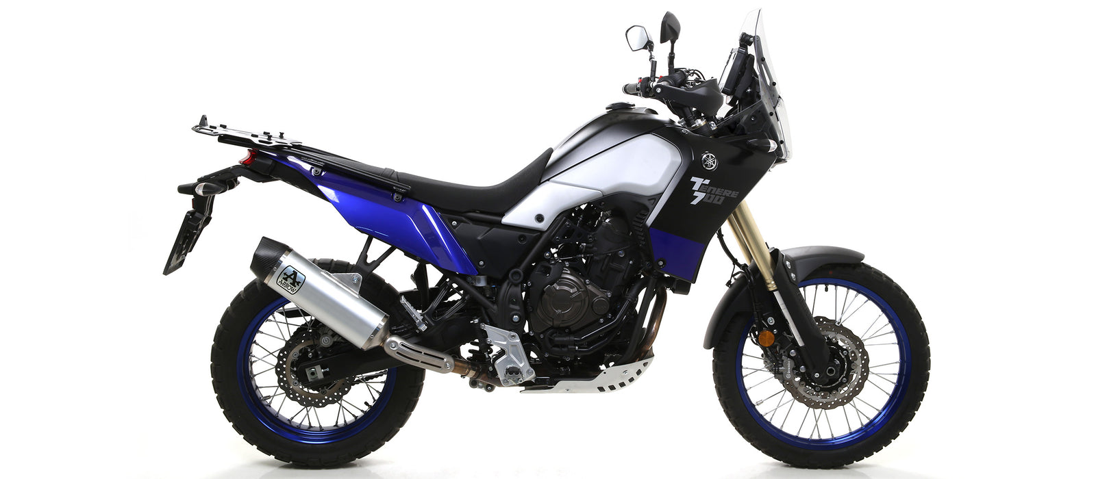 72626AK Indy Race Aluminium Slip On With Carbon End Cap