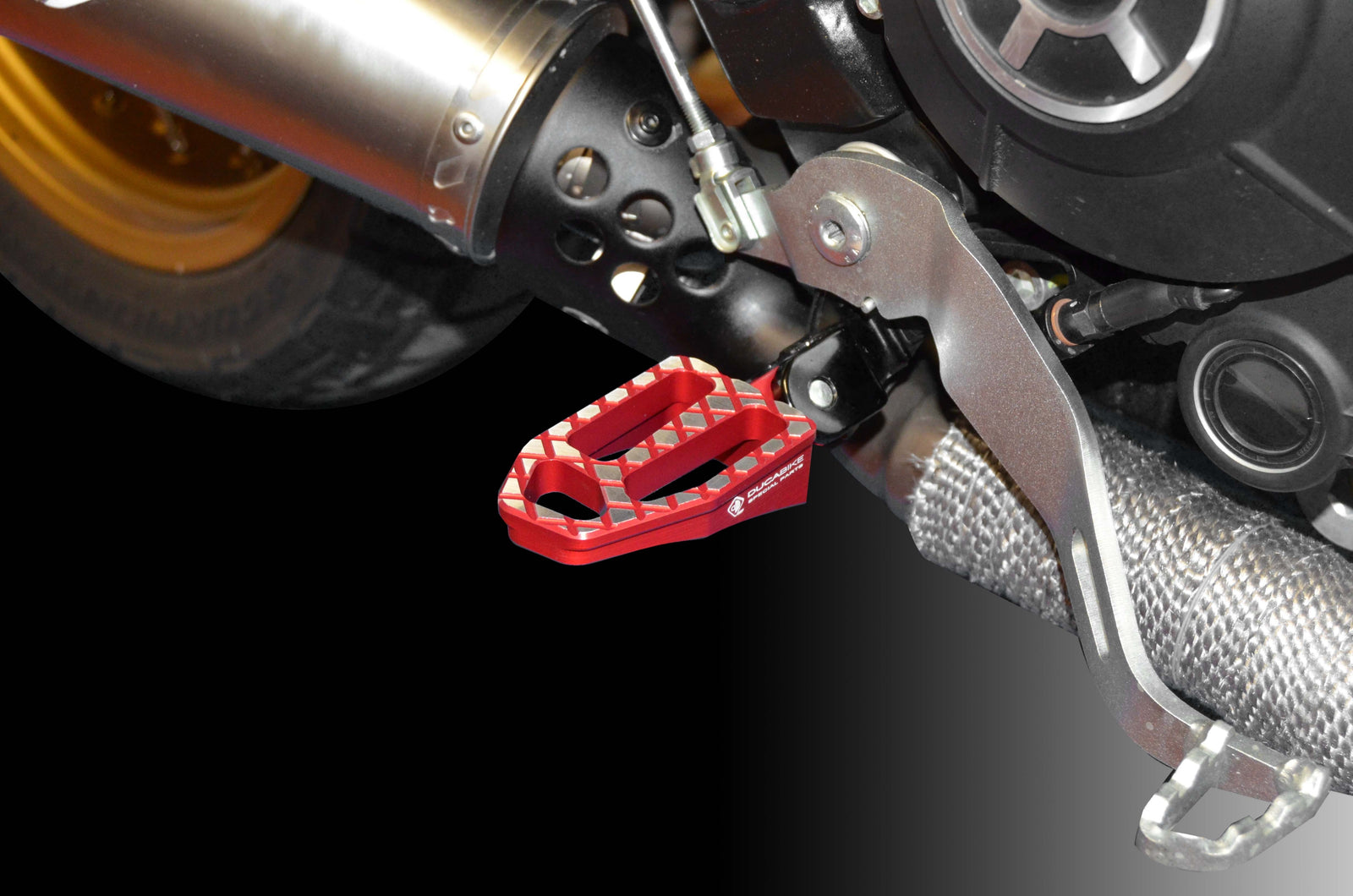 Ducabike DBK PPDV09 Pilot Footpegs - RED