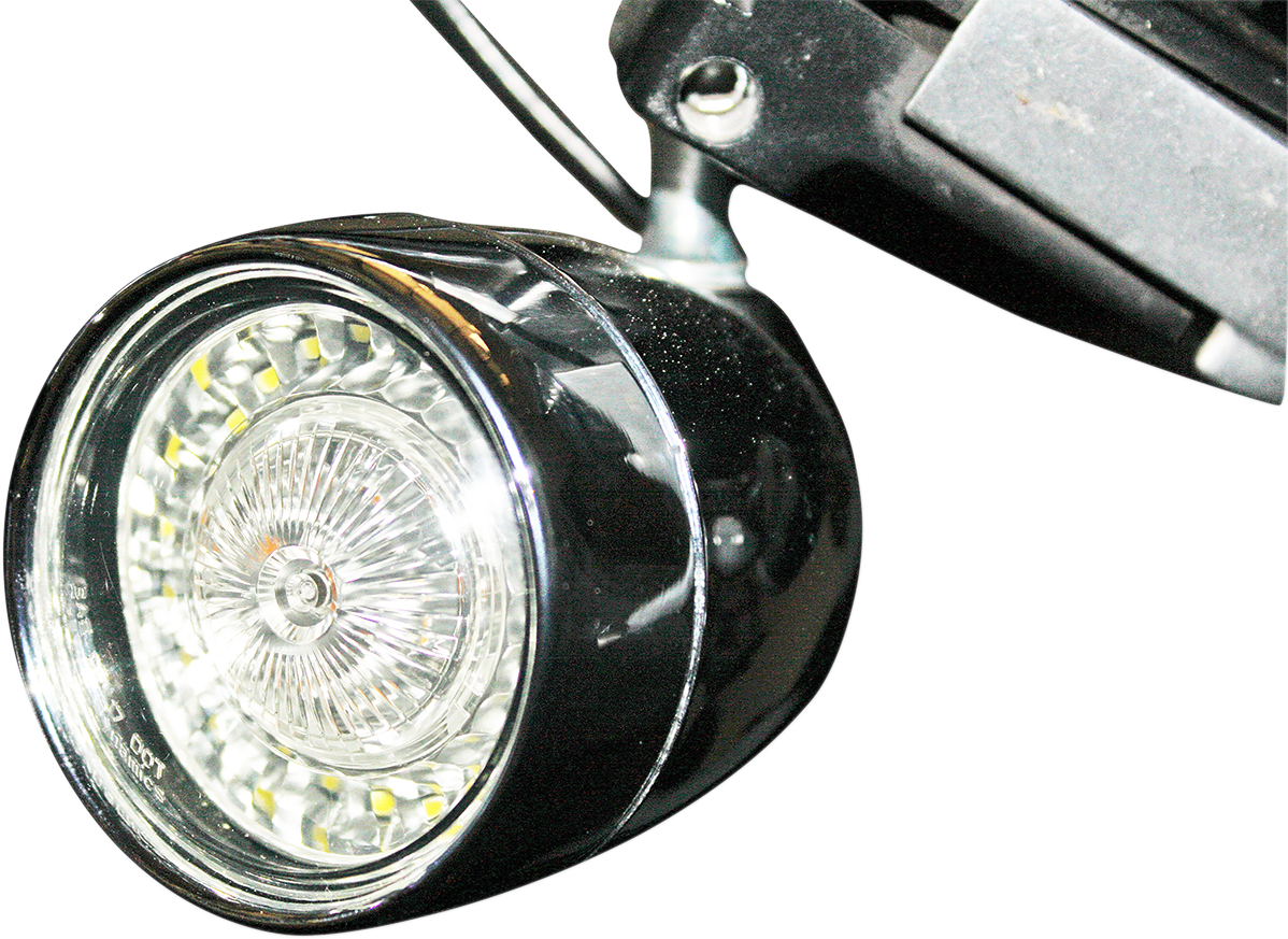 Custom Dynamics Bullet Turn Signal - 1157 - Chrome - Smoke Lens