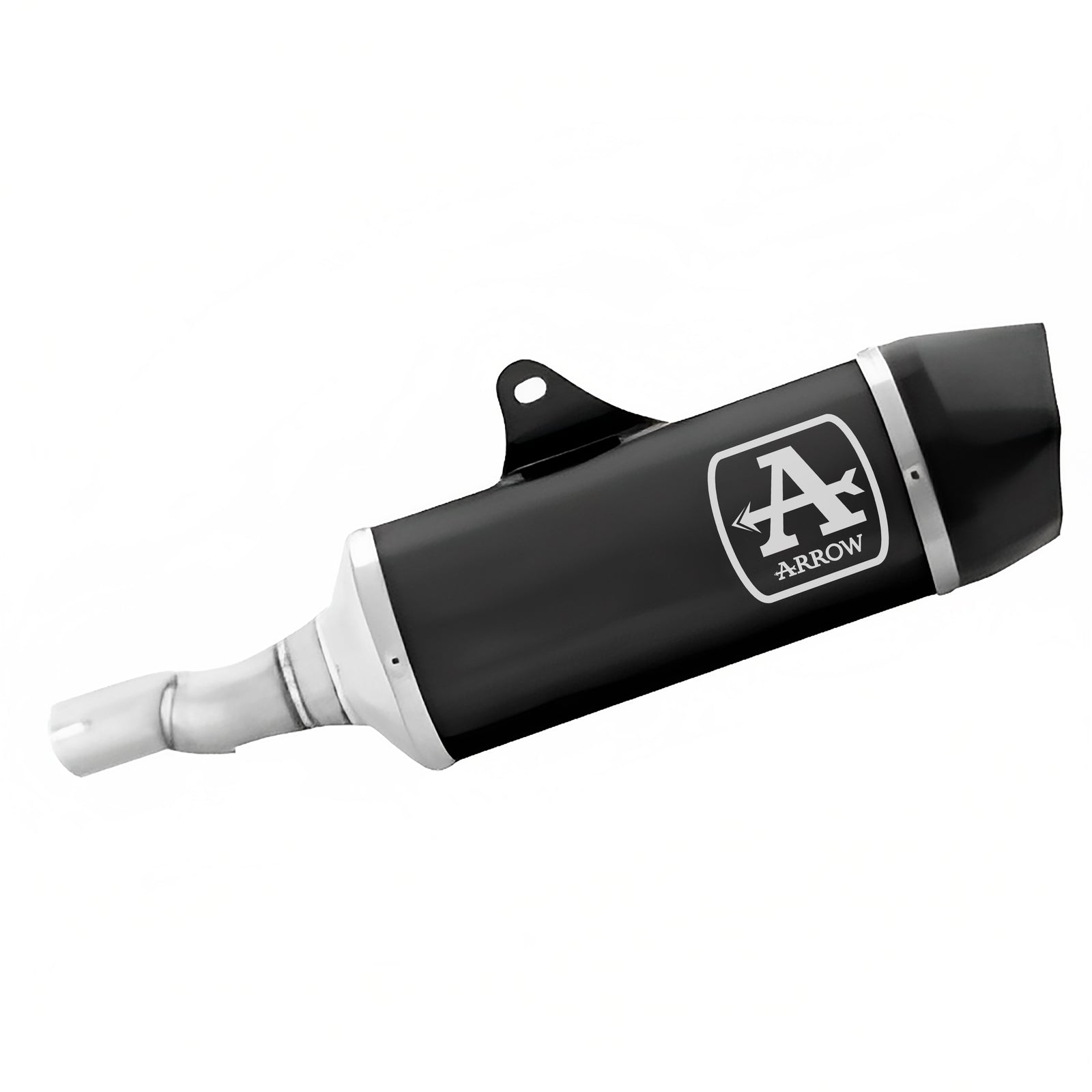 73518AKNC Race-Tech Aluminium Dark Slip On With Carbon End Cap - Short Version