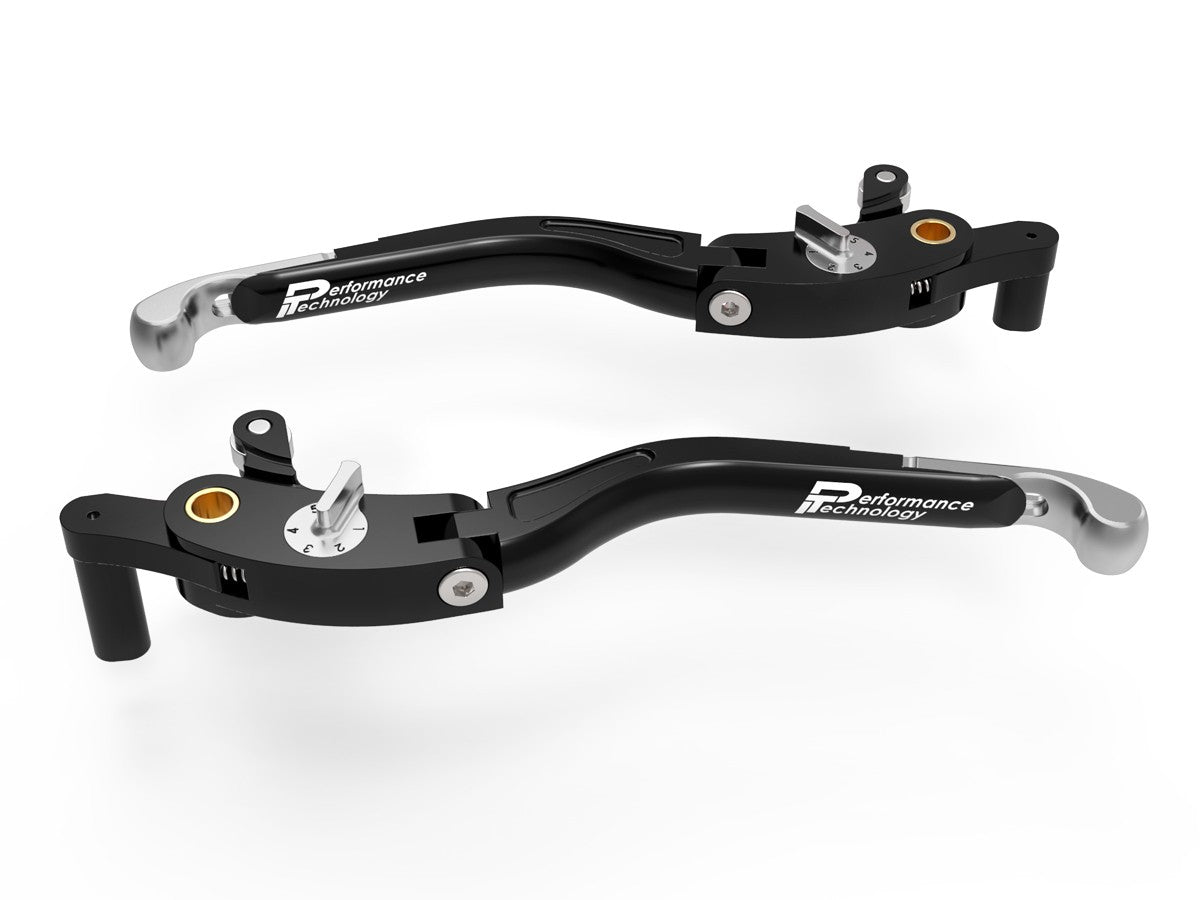 Ducabike DBK LEA15 Brake / Clutch Adjustable Levers Eco GP 2 - BLACK-SILVER