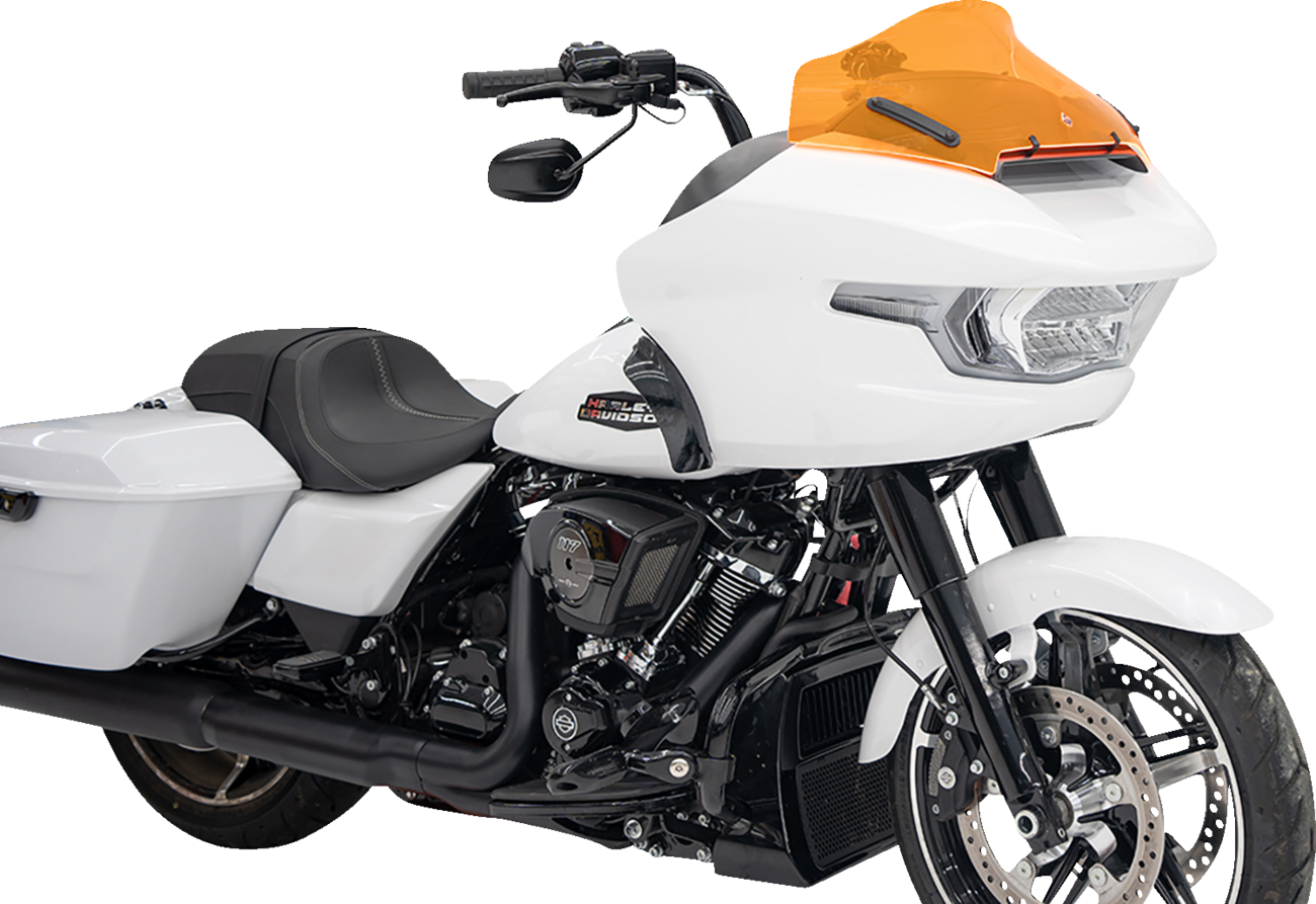 Klock Werks Ice Flare® Windshield - 10" - Orange Ice - '23-'25 FLTRX