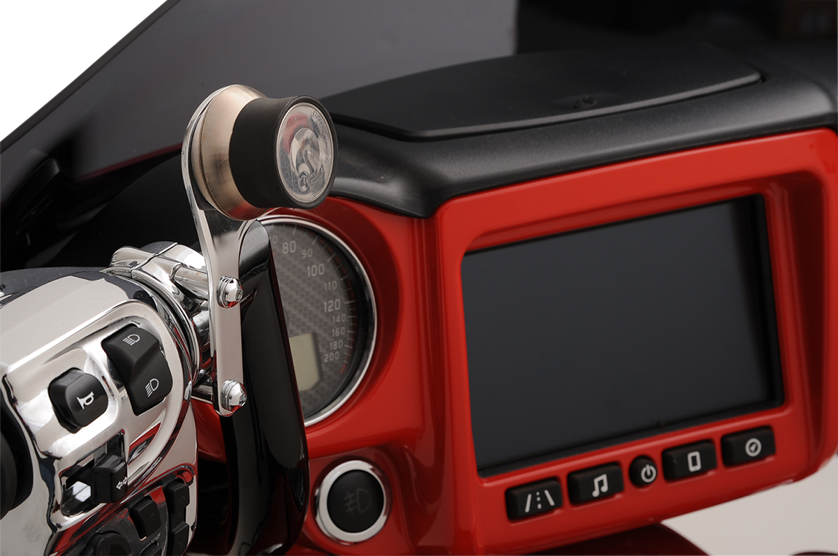 Klock Werks iOmount™ For Indian - Left Perch Mount - Chrome - Touring
