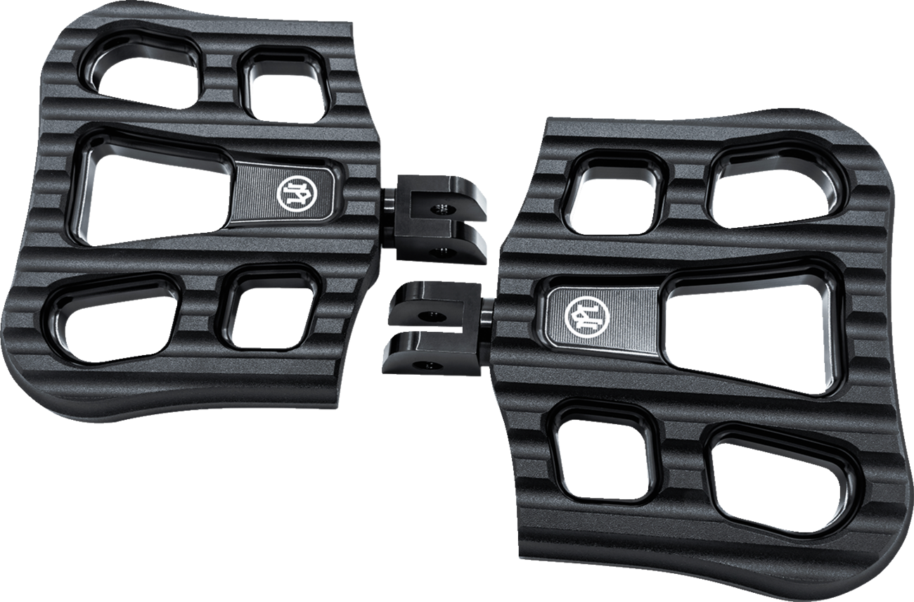 Performance Machine (PM) Drifter Floorboards - Rider - Black Ops - FL