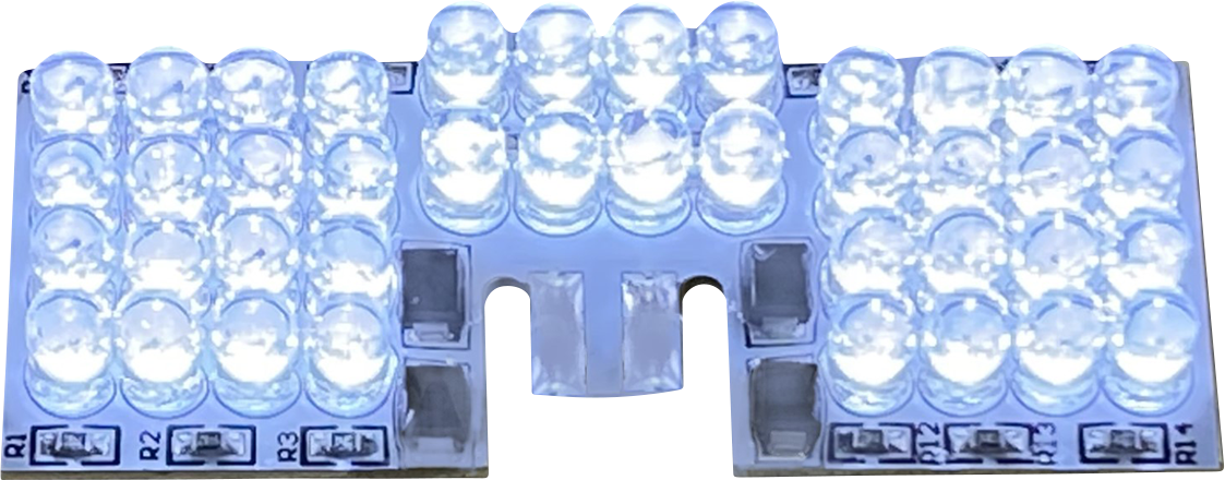 Custom Dynamics LED Fender Light Tip Board - White