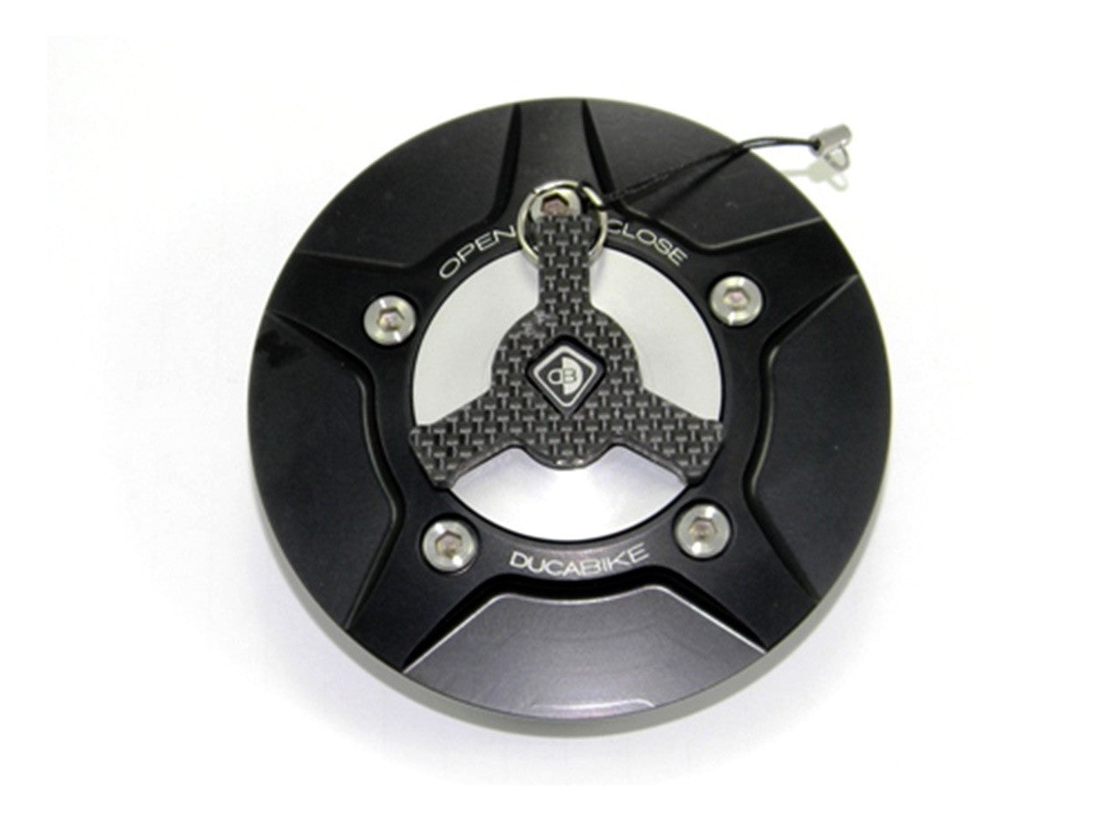 Ducabike DBK Tsb02 Fuel Tank Cap - BLACK-SILVER