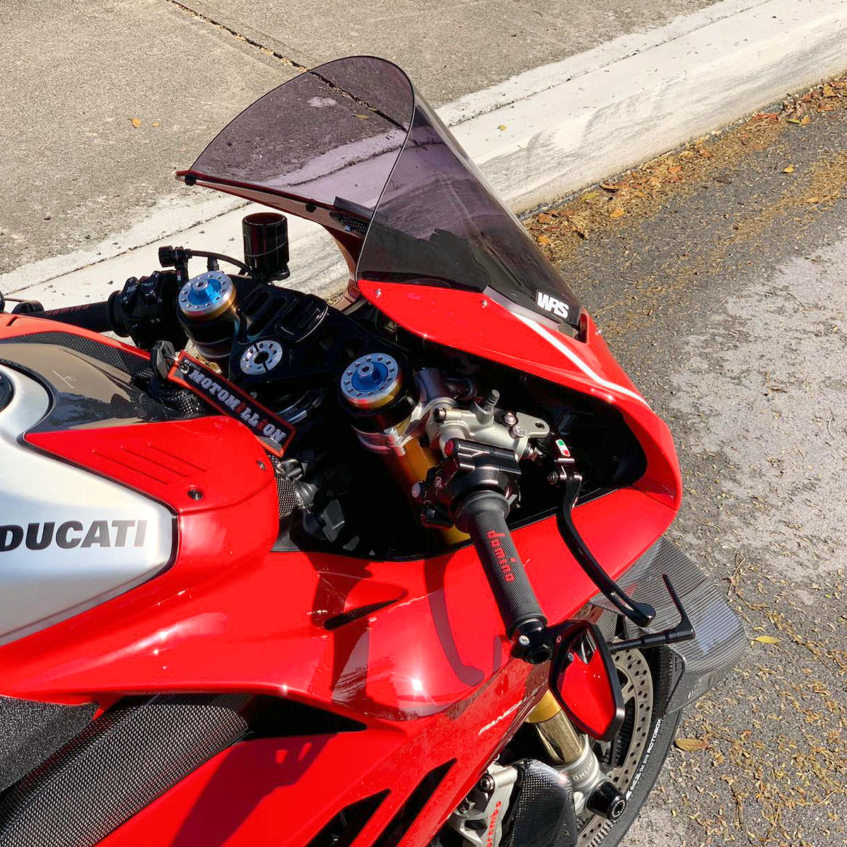 WRS Double Bubble Tall Racing Windscreen For Panigale V4R V4 V4S