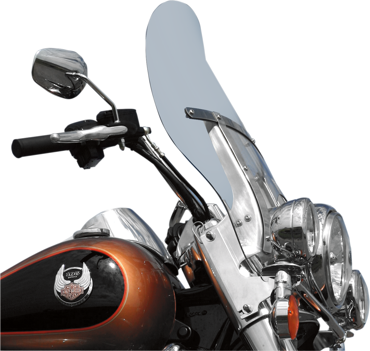 Klock Werks Billboard Flare® Windshield - 19-3/8" - Clear - '94-'25 FLH/FLD