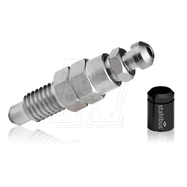 Stahlbus Front Calipers Quick Bleeder Valve For Yamaha R1 R1M - Black