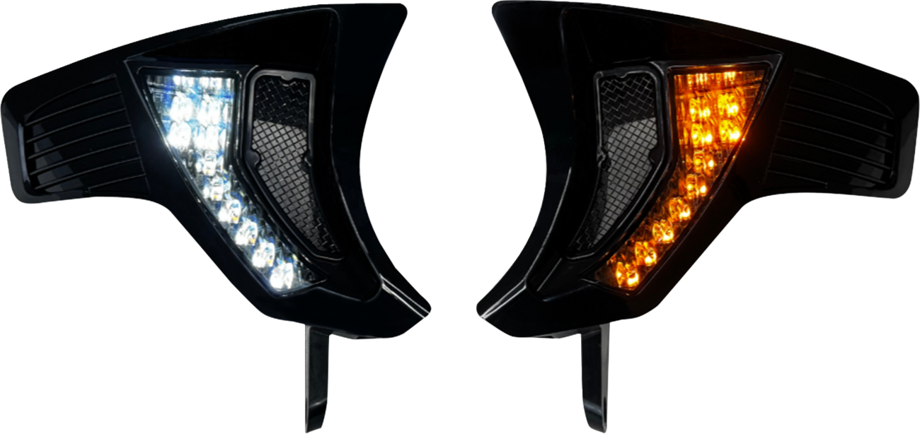 Custom Dynamics Shark Demon® Turn Signal Vents - Smoke Lens