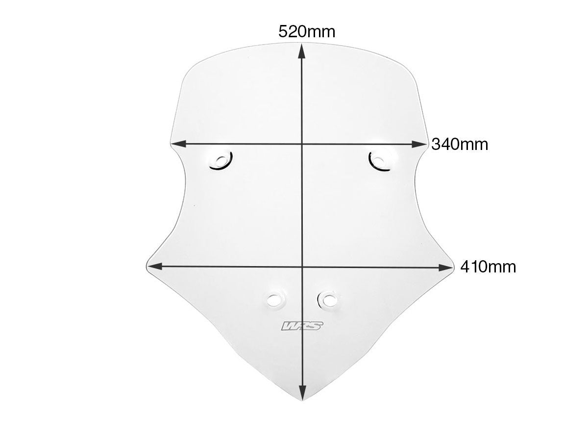 WRS Touring Windscreen Ducati Multistrada V4 / S / S Sport / Pikes Peak 2020-2026
