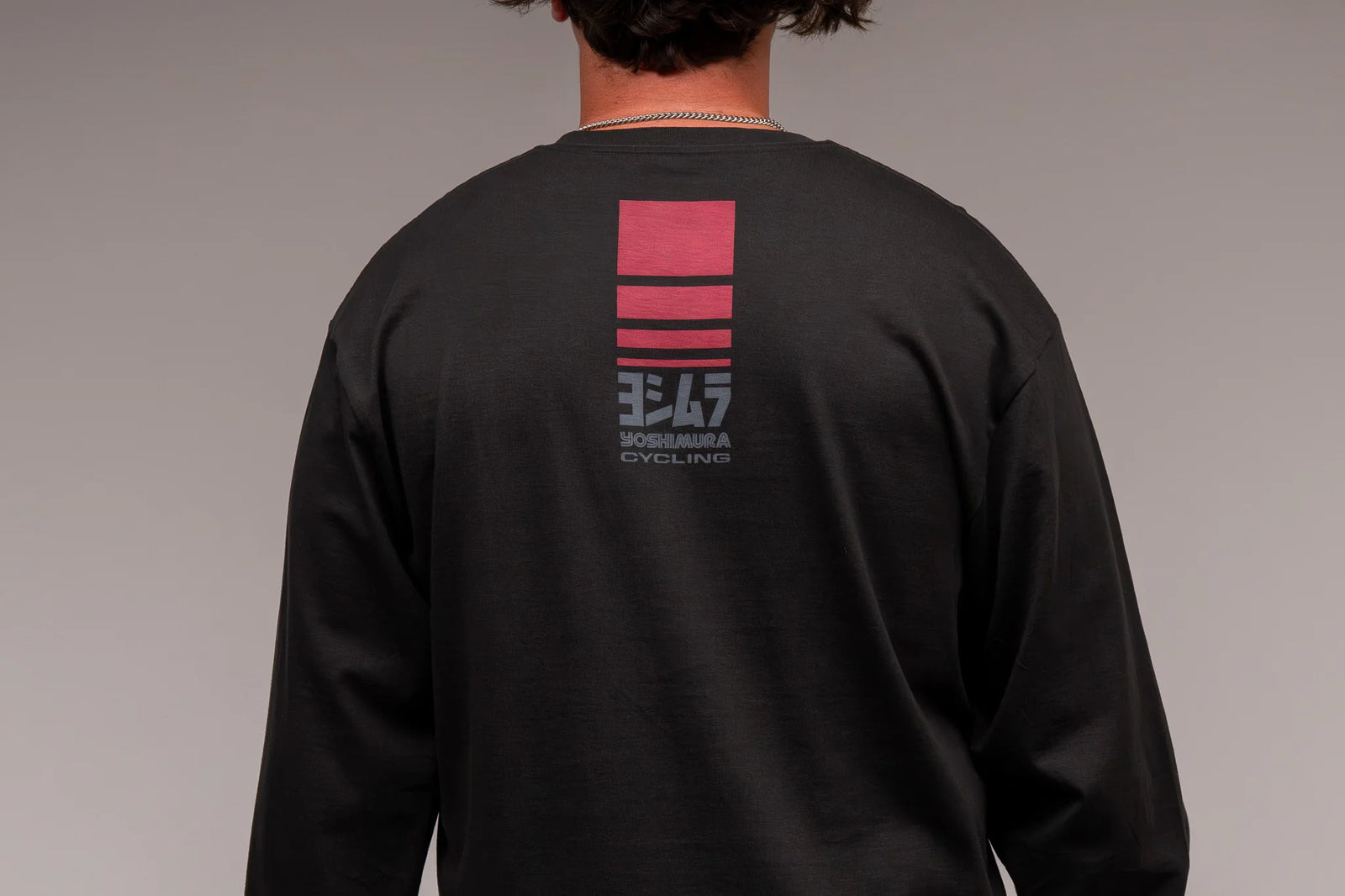 Yoshimura Racing Stripe Long Sleeve Tee Coal