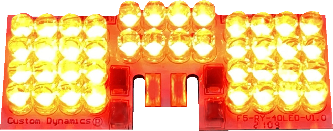 Custom Dynamics LED Fender Tip Boards - Red