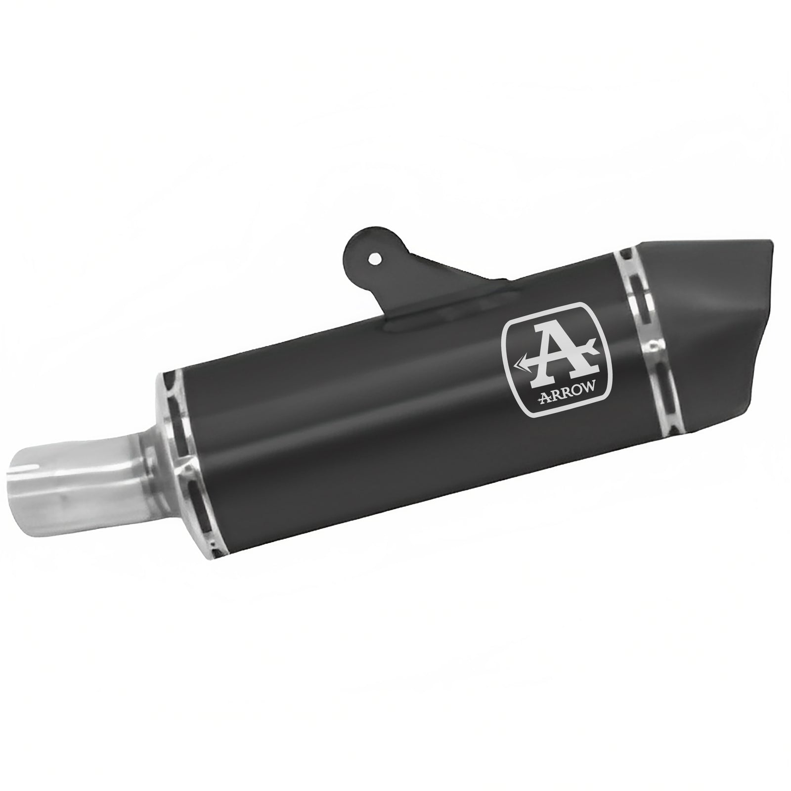 Arrow 71925AKN Maxi Race-Tech Aluminium Dark Slip On With Carbon End Cap