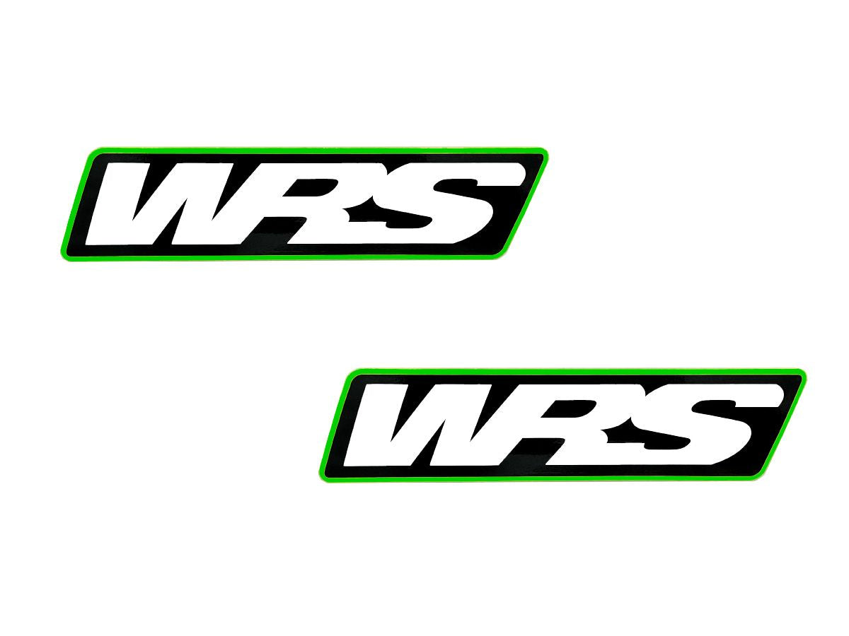 WRS Windscreen Stickers Motogp Team Version Set Of 2 - GREEN / 130mm