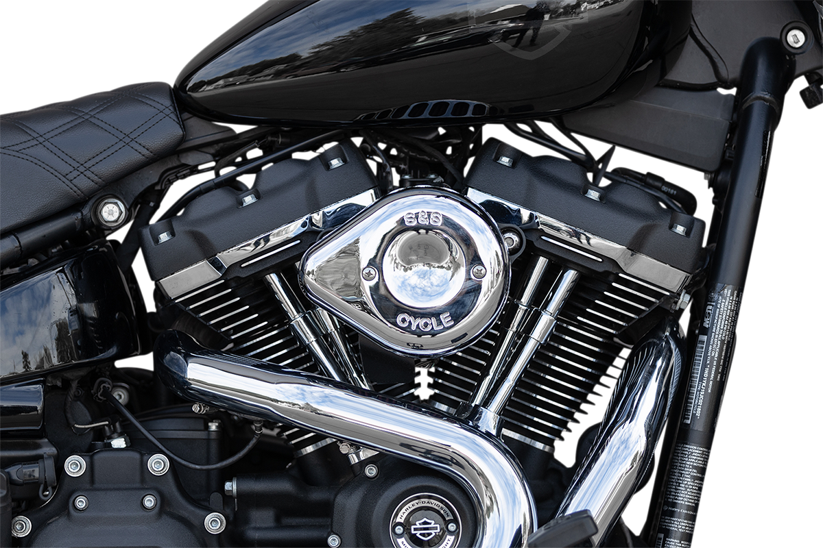 S&S Cycle Mini Teardrop Stealth Air Cleaner Kit - Chrome