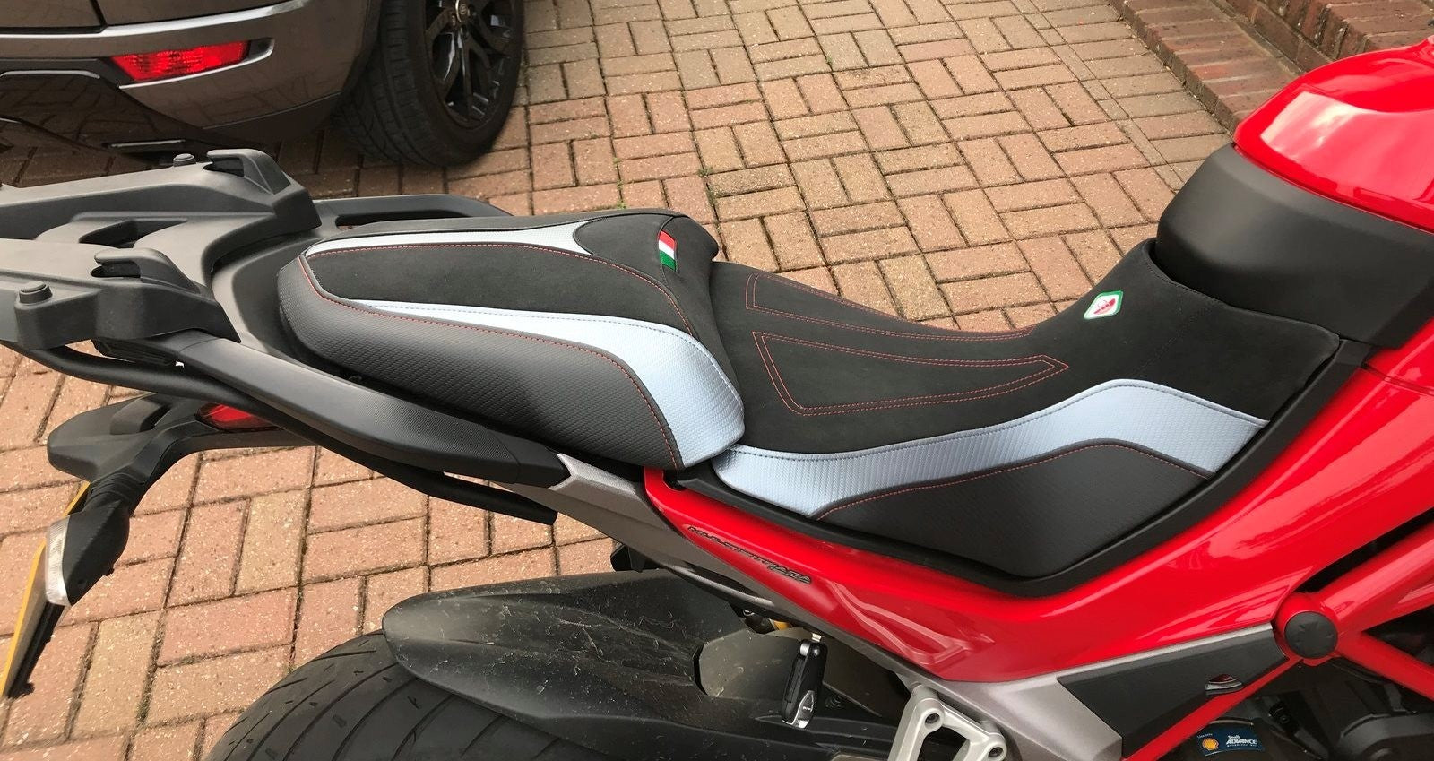 Ducabike DBK CSMTSC15 MTS 1200 My15 Comfort Seat Cover - BLACK-GREY
