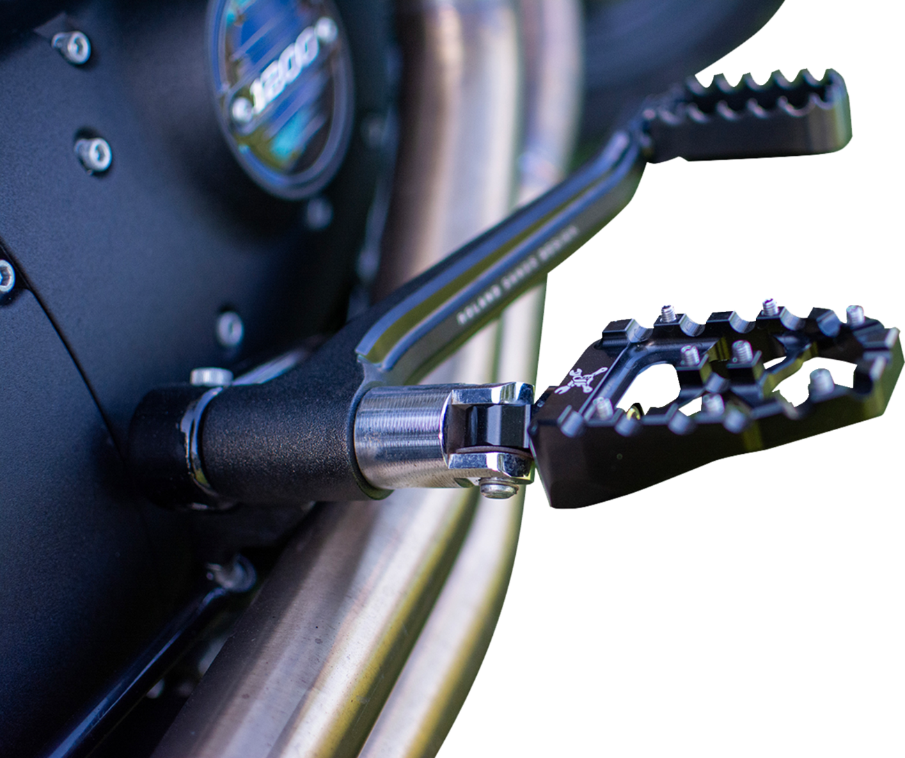 Burly Brand MX Evolution Driver Pegs - Black - Sportster/Dyna