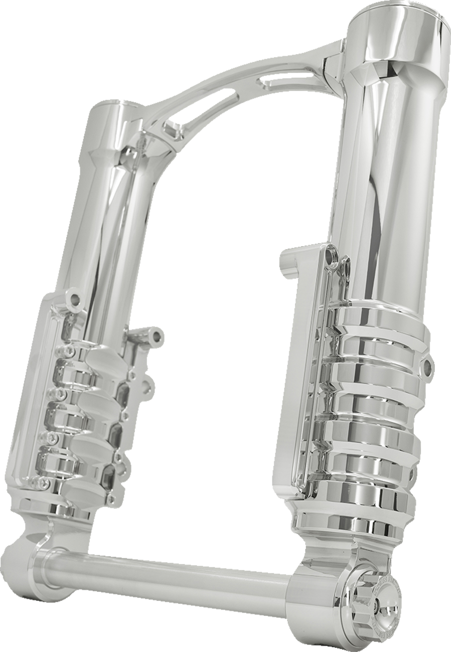 Arlen NESS Fork Legs - 49 MM - Chrome - For Factory Brake Caliper