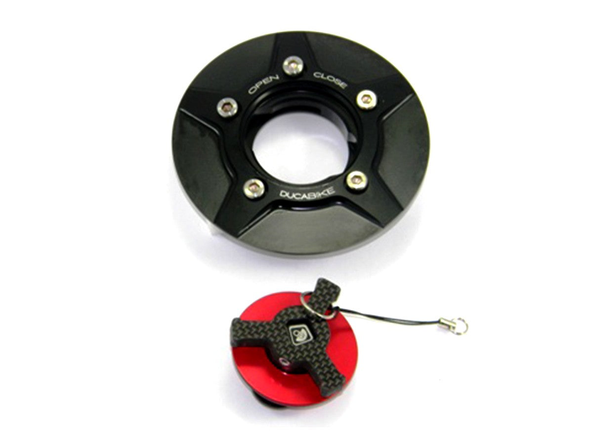 Ducabike DBK Tsb02 Fuel Tank Cap - BLACK-RED
