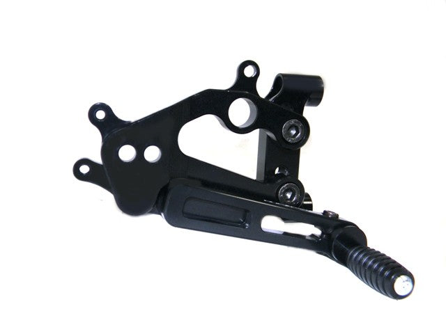 Ducabike DBK PR119902 Adjustable Rearset 8991199 Panigale - BLACK ECO FIXED FOOT PEGS