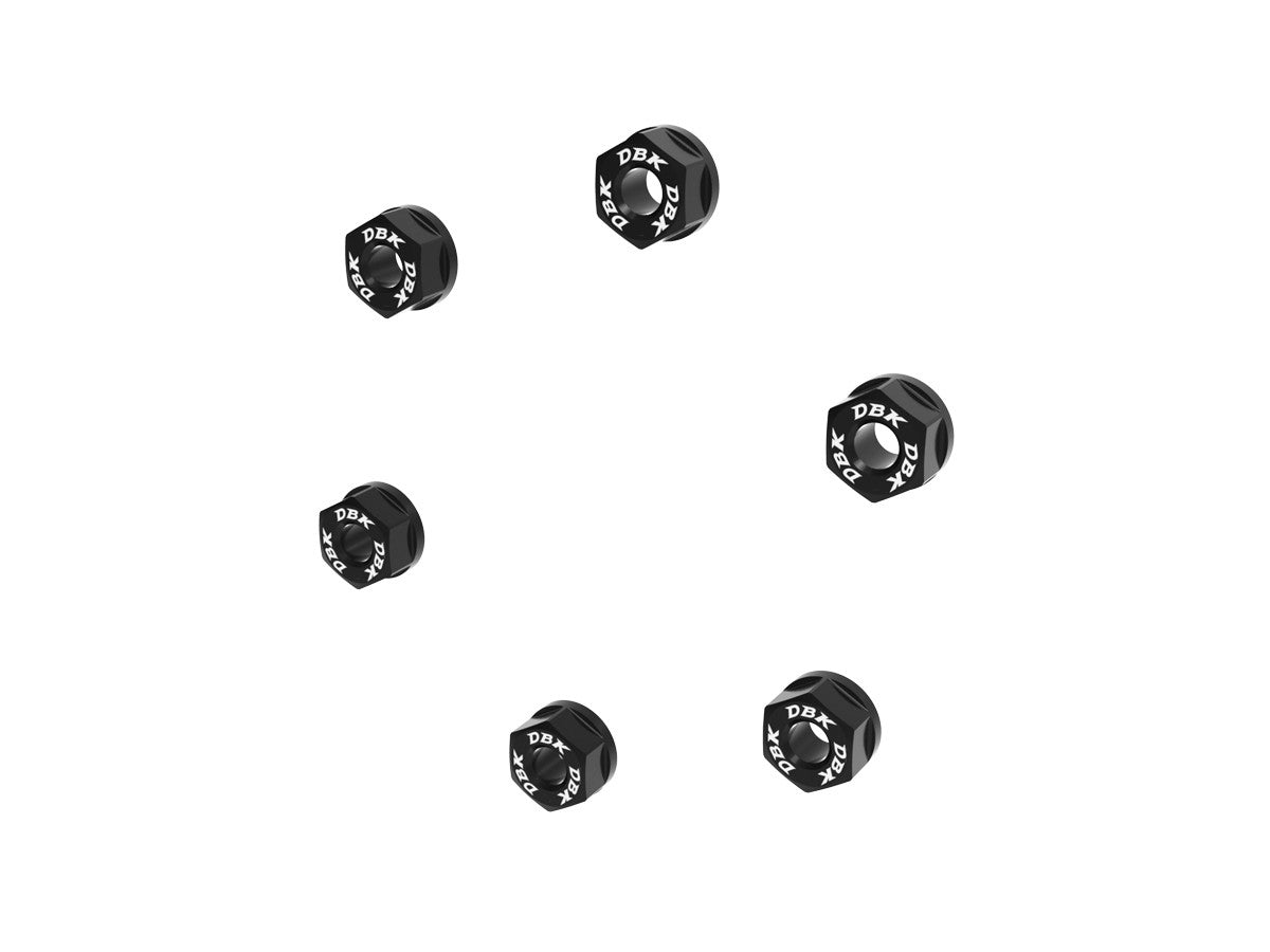 Ducabike DBK 6DSB05 NUTS SET REAR SPROCKET CARRIER M10x1.25 - Black